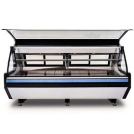 Vitrina Torrey TEC-250 AI LIFT Acero Inoxidable Carnicera Cristal Curvo Y Abatible