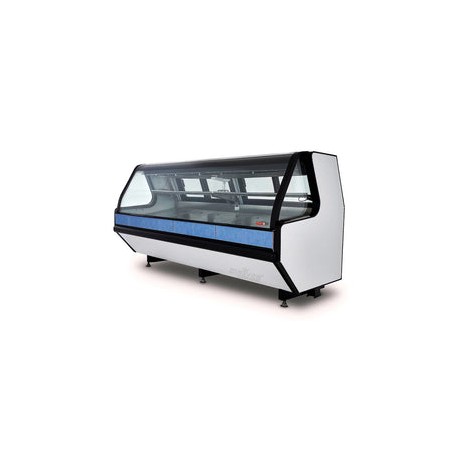 Vitrina Torrey TEC-250-AI Carnicera Acero Inoxidable Cristal Curvo