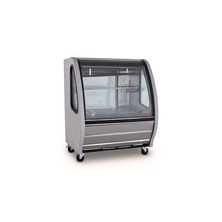 Vitrina Torrey TEM-100-AI Delicatessen Acero Inoxidable Cristal Curvo