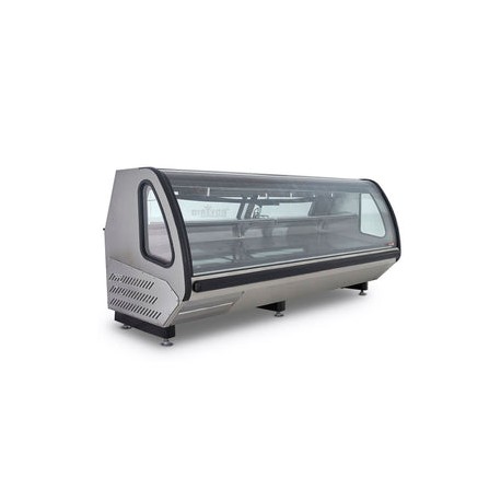 Vitrina Torrey VCA-250-AI Carnicera Acero Inoxidable Cristal Curvo