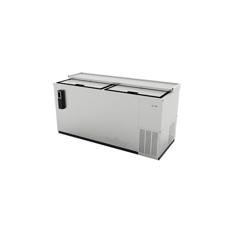 Botellero Refrigerado en Acero Inoxidable Asber ADBC-65-S-HC 2 Puertas Corredizas