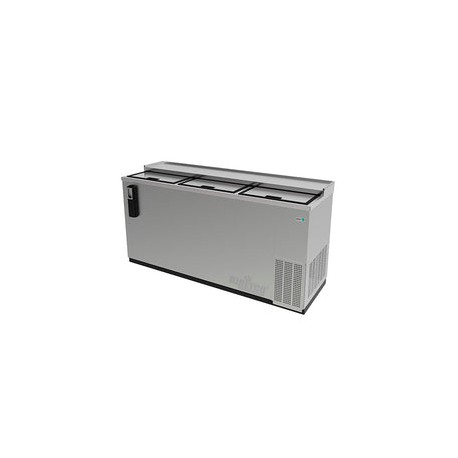 Botellero Refrigerado en Acero Inoxidable Asber ADBC-80-S-HC 3 Puertas Corredizas