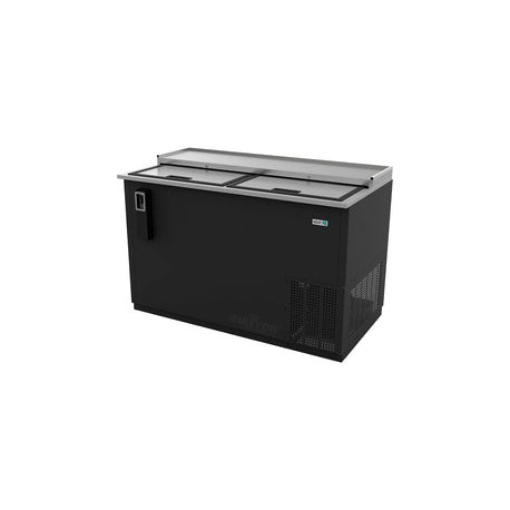 Botellero Refrigerado en Vinyl Negro Asber ADBC-50-HC 2 Puertas Corredizas
