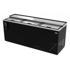 Botellero Refrigerado en Vinyl Negro Asber ADBC-94-HC 3 Puertas Corredizas