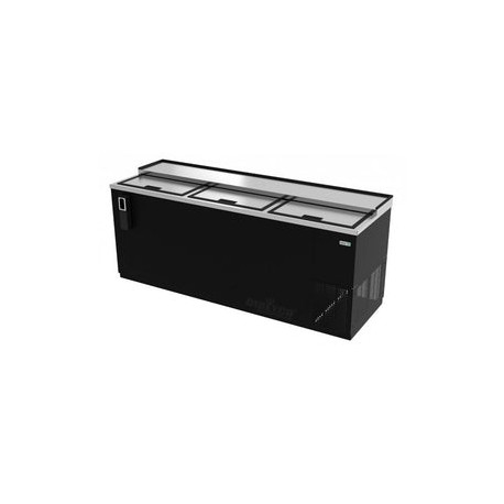 Botellero Refrigerado en Vinyl Negro Asber ADBC-94-HC 3 Puertas Corredizas