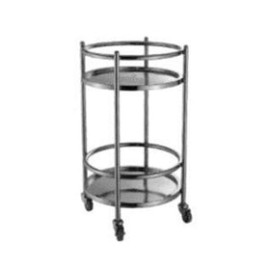 Mesa Circular Migsa QRC-2 Con Ruedas Para Apoyo De Bar
