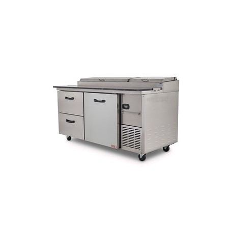 Mesa Fría De Preparacion De Alimentos PTP-21 Para 9 Insertos