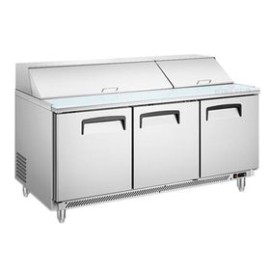 Mesa Fría Migsa SCL-3 Para Ensaladas Con Insertos Tres Puertas Solidas