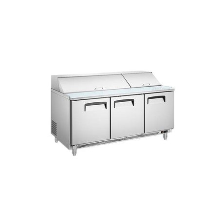 Mesa Fría Migsa SCL-3 Para Ensaladas Con Insertos Tres Puertas Solidas