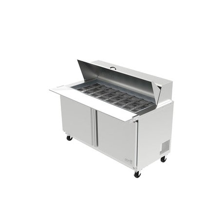 Mesa Refrigerada Asber APTM-60-24 Para PreParación De Ensaladas