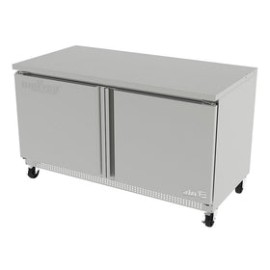 Mesa Refrigerada Bajo Mostrador Asber AUTR-60 Puertas Solidas