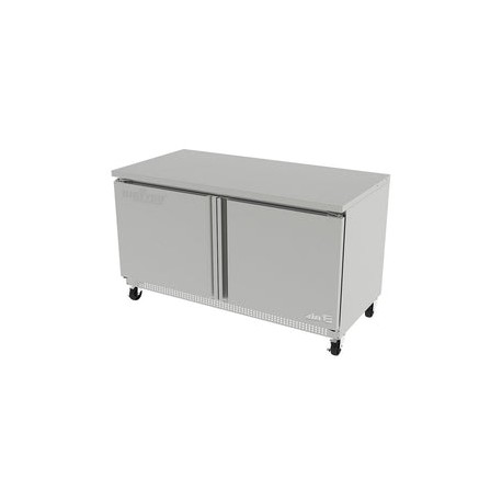 Mesa Refrigerada Bajo Mostrador Asber AUTR-60 Puertas Solidas