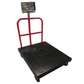 Bascula De Plataforma KM Mod. KM-600 LN Charola De Lamina Negra Para 600 Kilos