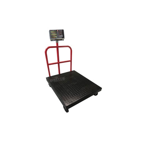 Bascula De Plataforma KM Mod. KM-600 LN Charola De Lamina Negra Para 600 Kilos
