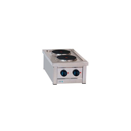 Parrilla Electrica Asber ERE-400T - 2 Placas Redondas 230V - Trifasica