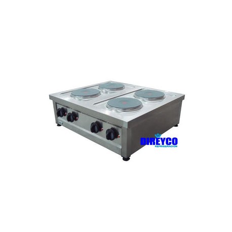 Parrilla Electrica Asber ERE-800T - 4 Placas Redondas 230V - Trifasica