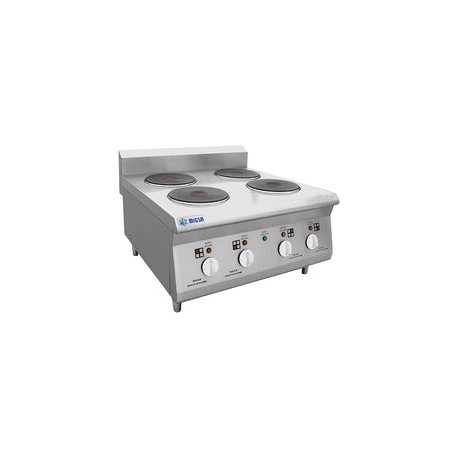 Parrilla Eléctrica Migsa BN600-E603 De Mesa Con 4 Platos Calientes