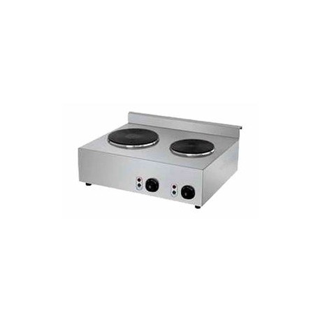 Parrilla Eléctrica Migsa HSC-2205 Comercial De Inducción De 2 Secciónes Con 2 Resistencias