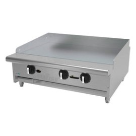 Plancha Asber AETG-36-H Termostatica a gas con placa 3/4"