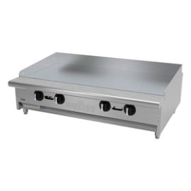 Plancha Asber AETG-48-H Termostatica a gas con placa 3/4"