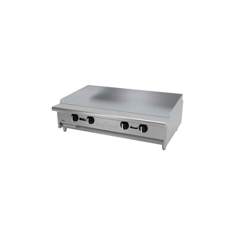Plancha Asber AETG-48-H Termostatica a gas con placa 3/4"