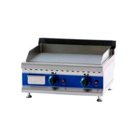 Plancha Migsa GT-650 Grill Lisa De 2 Quemadores A Gas De 65 cm De Largo