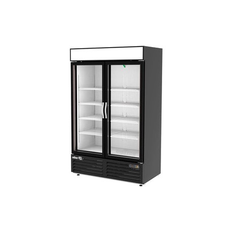 Refrigerador Asber ARMD-37 Doble Puerta De Cristal Merchandiser Line