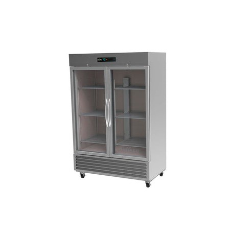 Refrigerador Asber ARR-49-G-H Puertas de Cristal Acero Inoxidable