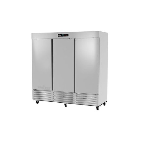 Refrigerador Asber ARR-72-H Triple Puerta Solida Acero Inoxidable