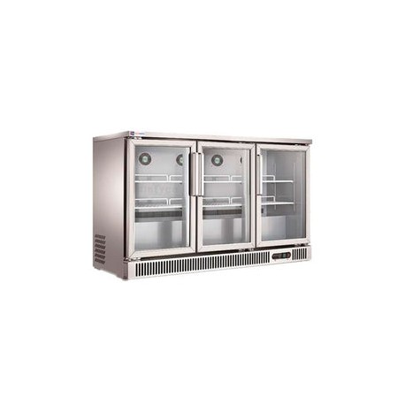 Refrigerador Back Bar Migsa SG-380 Tres Puertas De Cristal