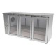 Refrigerador Contrabarra en Acero Inox Asber ABBC-24-72-SG-HC Slim Line Puertas Cristal