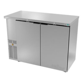 Refrigerador Contrabarra en Acero Inox Asber ABBC-24-48-S-HC Slim Line Puertas Solidas