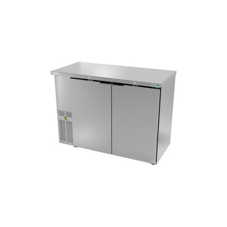 Refrigerador Contrabarra en Acero Inox Asber ABBC-24-48-S-HC Slim Line Puertas Solidas