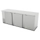 Refrigerador Contrabarra en Acero Inox Asber ABBC-94-S-HC Puertas Solidas