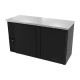 Refrigerador Contrabarra en Vinyl Negro Asber ABBC-24-60-HC Slim Line Puertas Solidas