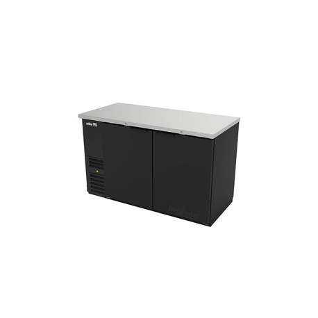 Refrigerador Contrabarra en Vinyl Negro Asber ABBC-24-48-HC Slim Line Puertas Solidas