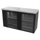 Refrigerador Contrabarra en Vinyl Negro Asber ABBC-24-72-G-HC Slim Line Puertas Cristal