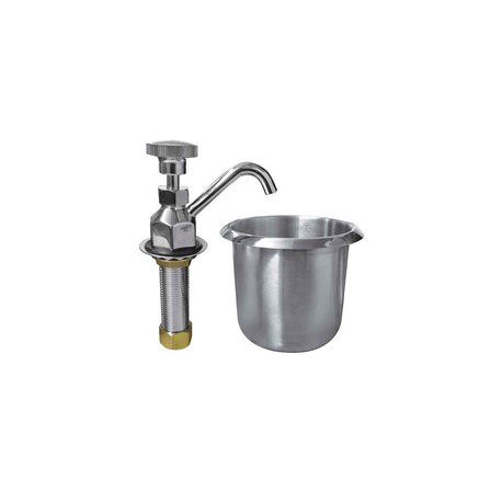Llave De Llenado Migsa BX-002 De Acero Inoxidable Con Deposito Para Enjuague De Cucharas