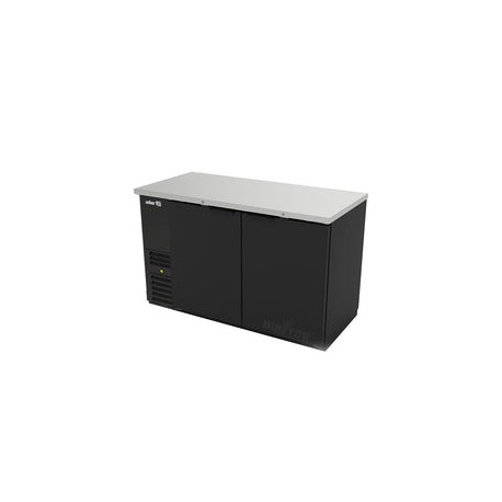 Refrigerador Contrabarra en Vinyl Negro Asber ABBC-58-HC Puertas Solidas