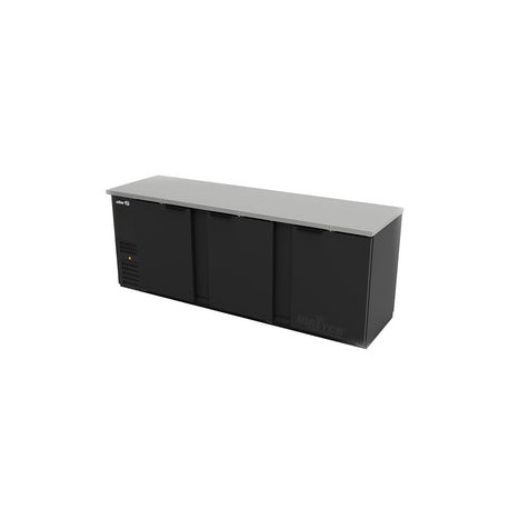 Refrigerador Contrabarra en Vinyl Negro Asber ABBC-94-HC Puertas Solidas