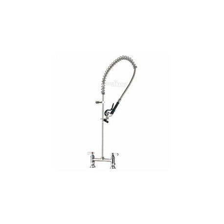 Llave de Prelavado Asber 98007-1 -Colocacion a Cubierta -Perf. Doble y Mezcladora