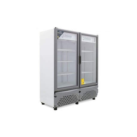 Refrigerador Imbera VR-35 Doble Puerta De Cristal