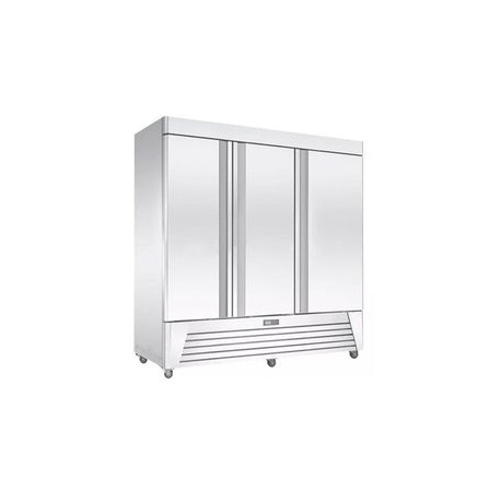 Refrigerador Migsa UR-78C-3 En Acero Inoxidale Tres Puertas Solidas