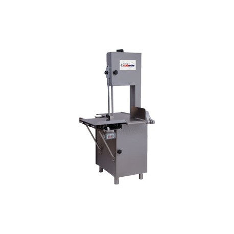 Sierra Cortadora De Carne Y Hueso Cobacorp I-120-3 De Acero Inoxidable Con Cinta De 20"