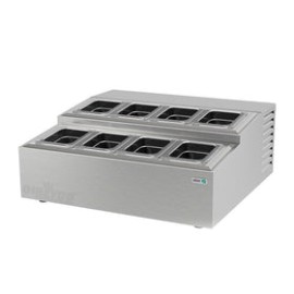 Topping Refrigerado Asber ATC-4+4 Sobre  Mostrador 8 Insertos