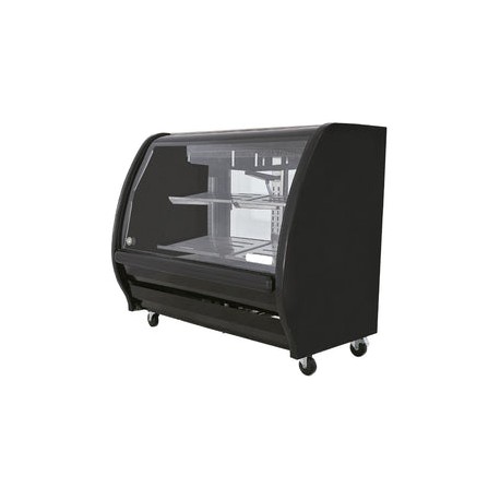 Vitrina Imbera PHS-14 Cremera Blanca o Negra De Cristal Curvo