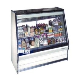 Vitrina Masser RHNL-1000-P Cristal Recto Parrillas Ajustables