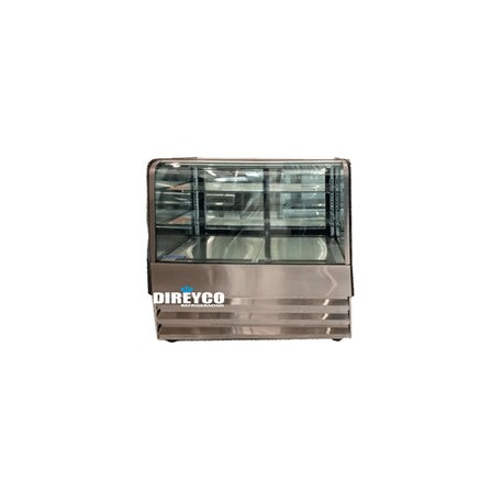 Vitrina Masser RHNVCT-1000-FGC Cristal Curvo Full Glass CUBO Entrepaños De Cristal Iluminados