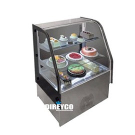 Vitrina Masser RHNVCT-1000-FGD Cristal Doble Curva Full Glass Entrepaños De Cristal Iluminados