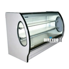 Vitrina Masser RHNVCT-1500-EA Cristal Curvo Entrepaños De Acero Inoxidable